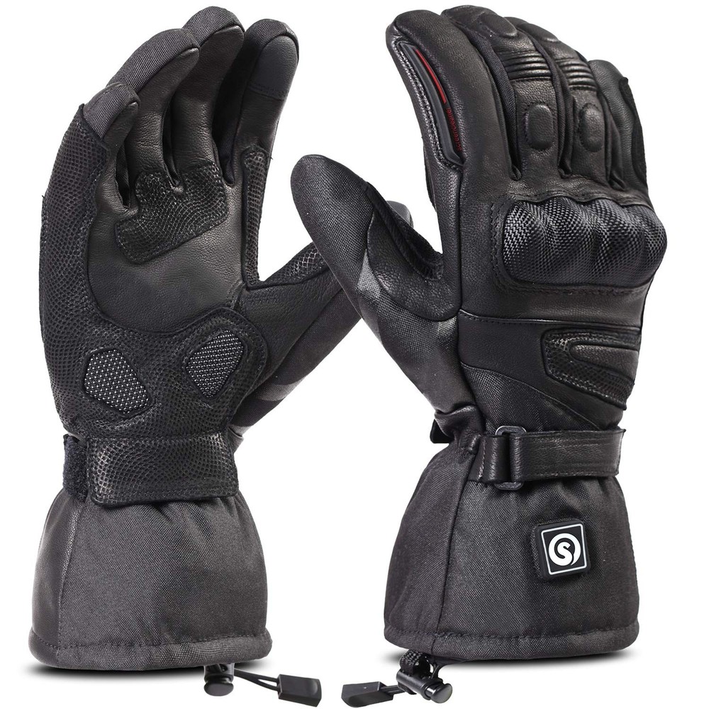 Day Wolf Heated Motorcycle Gloves Waterproof 7.4V 2200Mah Electric Rechargeable