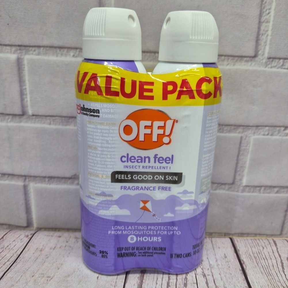 OFF! Clean Feel Insect Repellent Aerosol 5 oz (Pack of 2)