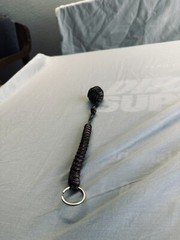 Outdoor Rescue Black Rope Key Chain