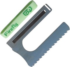 Grim Workshop Firefly Saw Survival Card Ferro Rod 1095HC Steel Saw Blade USA