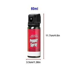 4 Packs Athletic Pepper Spray Max Strength Self Defense for Running Cycling 60ML