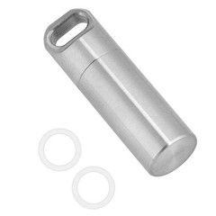 Pill Box Keychain, Waterproof Stainless Steel Pill Box for Camping &…