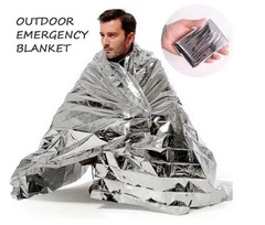 10 Pack Emergency Solar Blanket Survival Safety Insulating Mylar Thermal Warm