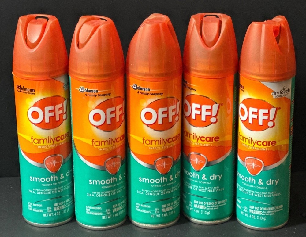 5x- OFF! FamilyCare Smooth & Dry Insect Repellent Spray 4 Oz