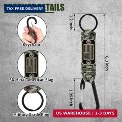 Frienda 2 Set Heavy Duty Paracord Lanyard Necklace Whistles Strap Braided 550 Ke