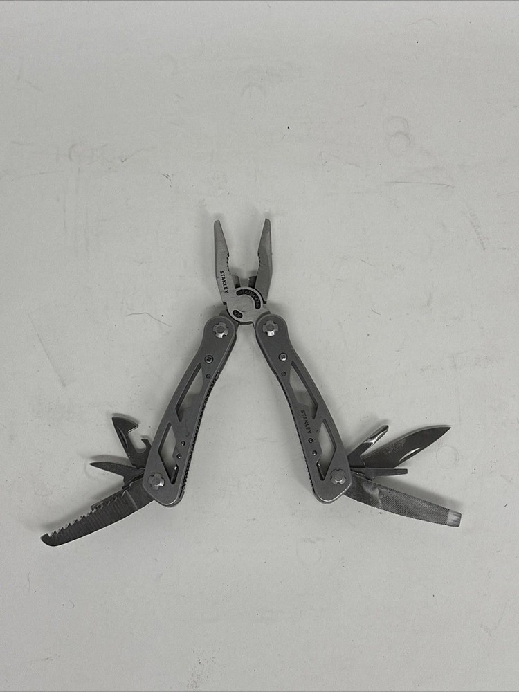 Stanley Stainless 12-in-1 Multi Tool 2CR Pliers Knife Screwdrivers File Survival