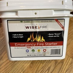 Wise Company Wise Fire Starter Camping Hiking Emergency Coming 2 Gallon