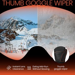 SURGOAL Heated Mittens for Men, 22.2WH Battery 7.4V 3000mAh Large, Black