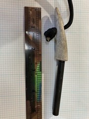 Antler Handle Ferrocerium (Ferro) Rod & Striker – «Fire Kit» Survival (#310)