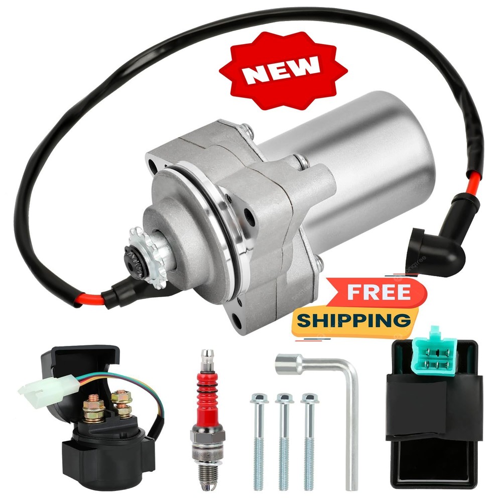 Kit de motor de arranque de 3 pernos compatible con Taotao Coolster ATV de 110 c