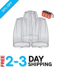 3pcs Durable Nylon Mosquito Face Net: Unlimited Outdoor Protection, Great Gift!