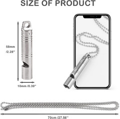 Whistle Emergency,Titanium Whistle Necklace Keychain Loud up to 120db,Emergency