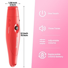 Battery Operated Electronic Whistle with 3 Adjustable Loud Sounds and Lanyard