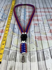 Custom Breakaway paracord neck ID lanyard W/ OPTIONS (Pick 3 Colors)