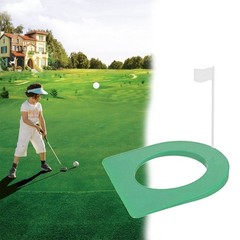 2 Pcs Putting Cup and Flag Putting Hole Practice Aids with Flag for 9830
