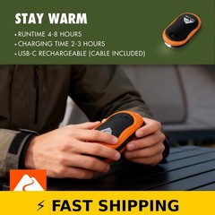 Ozark Trail 5200mAh Rechargeable Hand Warmer – Orange