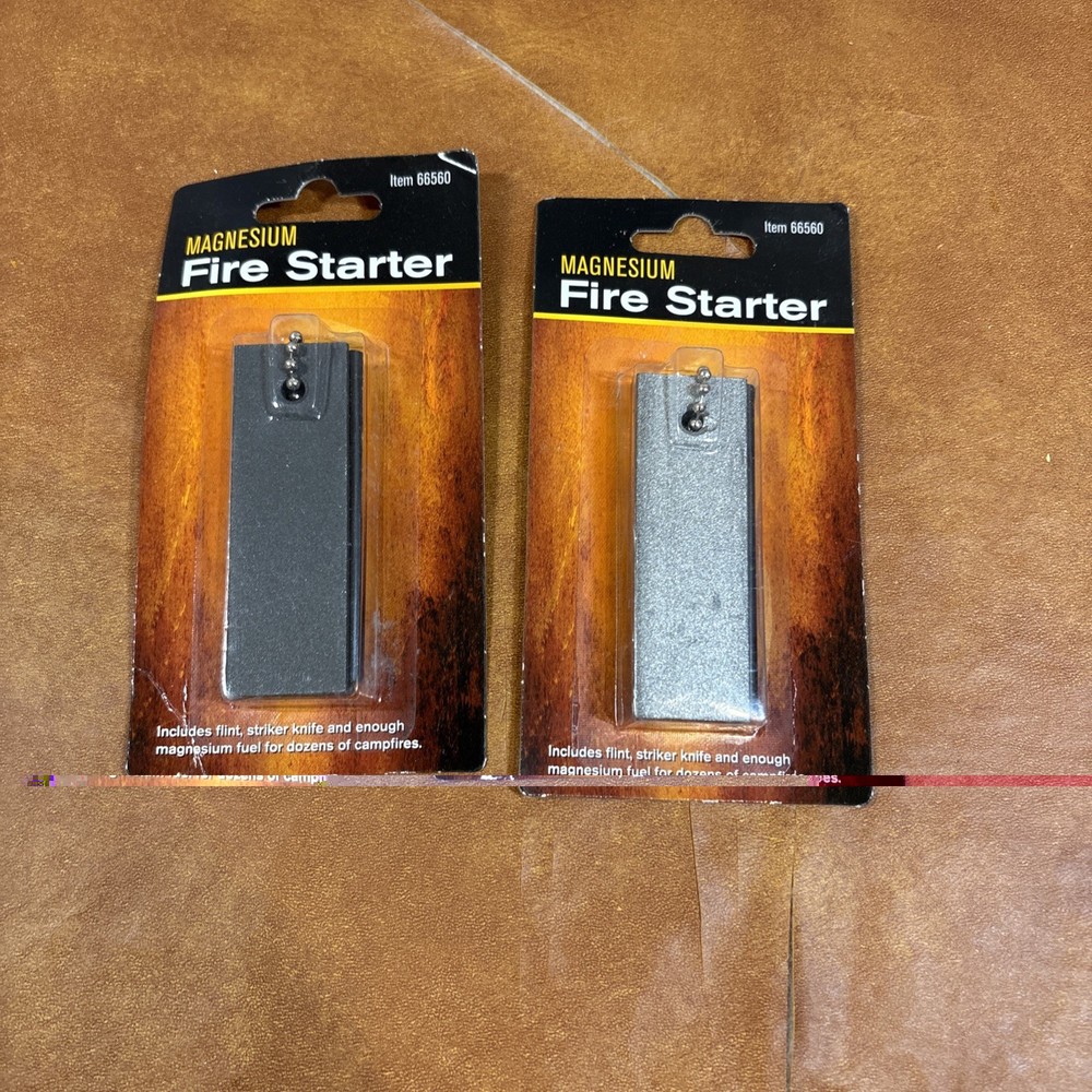 Magnesium Fire Starter Camping Backpacking Survival Flint Steel Camp Emergency