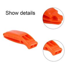 Rescue Whistle 4 Pack High Visibility Orange Emergency Survival Signaling Device