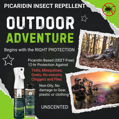 Zone Realtree Invisible Hunter Picaridin Insect Repellent Spray 10oz & 8oz Refil