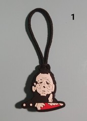 Paracord Handmade Zipper Pull HORROR THEMED- Beetlejuice/ Pennywise + 11 options