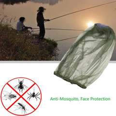 2x Anti-Mosquito Bug Bee Insect Head Net Hat Cap Sun Protection Fishing Hiking