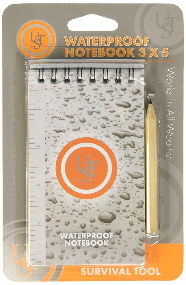 UST Waterproof Paper Notebook Emergency Survival Gear Equipment Bug Out Bag