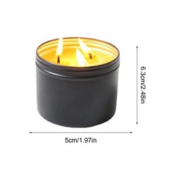 Beeswax Survival Candle Tin 100% Natural Bushcraft Emergency EDC Outdoor Camping