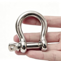 316 Stainless Steel D Ring Bow Shackle 5/16″ 5 Pack
