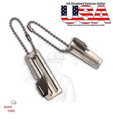 4 Pcs P38 and P51 Can Openers with 4½» Dog Tag Chains US Army Issue US Shelby