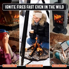 All-Weather 40lb Fatwood Sticks – Effortless Fire Starter for Campfires & Grills