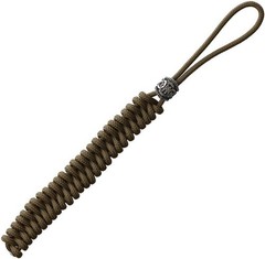 Coeburn Tool Lanyard With Viking-Inspired Bead Tan Braided Paracord Construction
