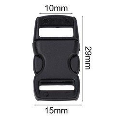 Plastic Buckle Plastic Buckle Practical Umbrella Rope 40pcs Black Bracelet