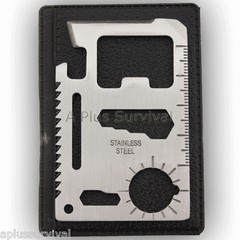10 Functions in 1 Credit Card Size Multi Emergency Camping Survival Kit Tool