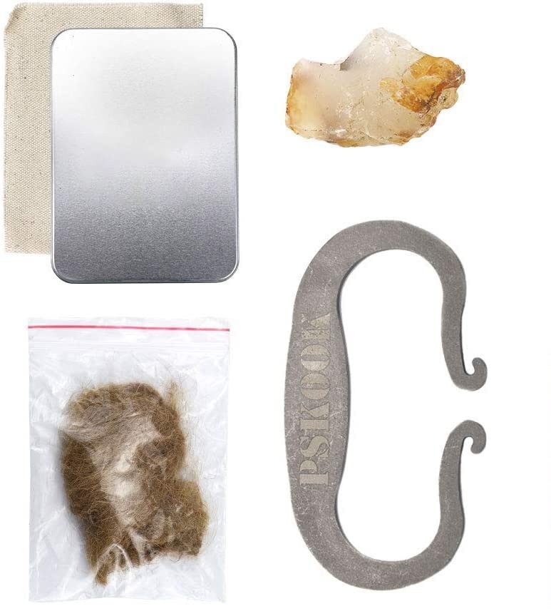 Flint and Steel Single High Carbon Steel Fire Striker English Flint Stone Eme…