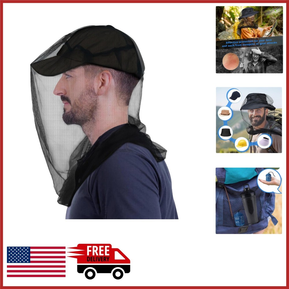 Mosquito Head Net 2 Pack Extra Large for Outdoor Activities
