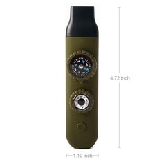 Viriber Emergency Survival Safety Whistle，Whistle for Kids Army Green Whistle