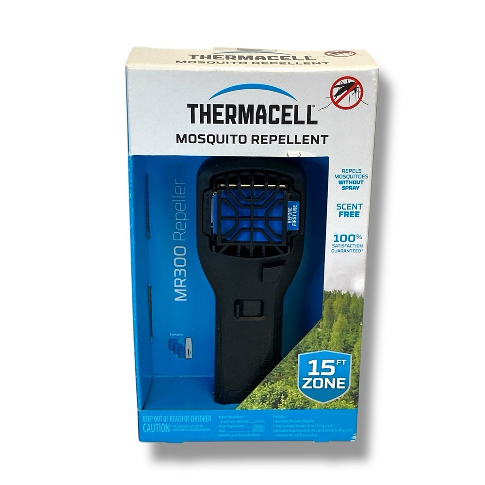 Thermacell MR300 Portable Mosquito Repeller No Spray And Scent Free 15 Foot Zone