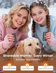 RORRY 2 Pack Rechargeable Hand Warmers 10000mAh Magnetic Electric Heaters 24H