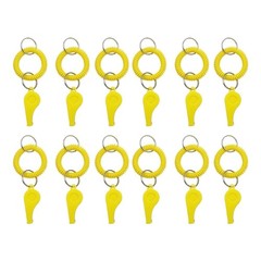 12pcs Light weight Plastic Whistle Sports Coaching Loud Signal Waterproofed
