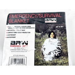 Emergency Thermal Blanket Survival Safety Insulating Mylar Heat 84″ X 52” New