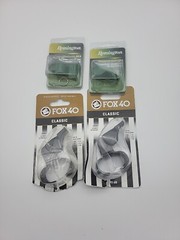 Fox 40 Classic Official Whistle with Fingergrip/Remington Whistle with Pea