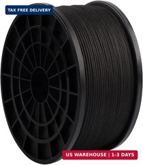 HERCULES Type III Paracord 550 Paracord Rope Parachute Cord, 50′ Black for Survi