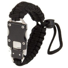 2-Pack Tactical Bracelet Paracord Knife EDC Self Defense Outdoor Survival Gear