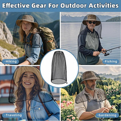 Oversized Mosquito Net 42 X 25 Inches Ultra Large Mosquito Head Net Face Neck
