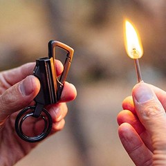 Charcoal Reusable Metal Keychain for Match Bottle Opener – Reusable