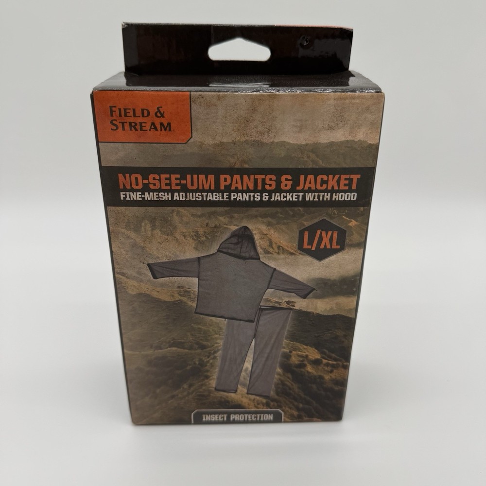 No See Um Pants and Jacket L/XL Adjustable Fine Mesh Camping Hunt Hike Outdoors