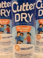 Lot of 6: Cutter Dry Insect Repellent Aerosol Spray Unscented, 10% DEET