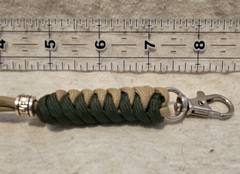 550 Paracord Wrist Lanyards, Army Green and Grizzly, 1.5 » Swivel Snap Hook