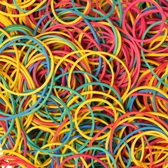 Rubber Bands assorted size multicolor 0.5lb rubber bands for