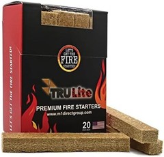 TRULite 20 Natural Fire Starters – Hassle-Free Lighting for Home & Campsites